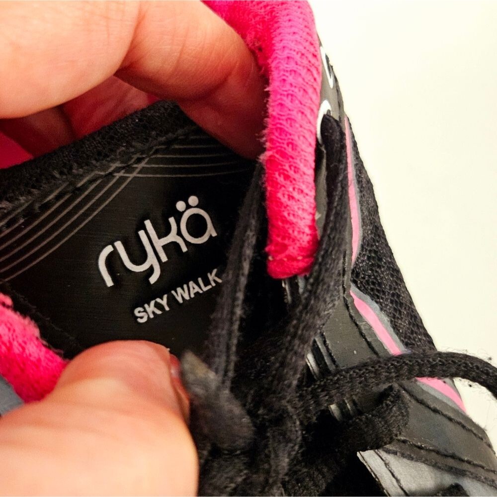 Ryka Black Pink Sky Walk Walking Sneakers Shoes Size 9 - Picture 10 of 12